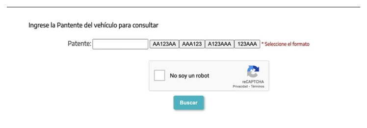 Paso 2 para consultar o cambiar el turno de la VTV en Junín